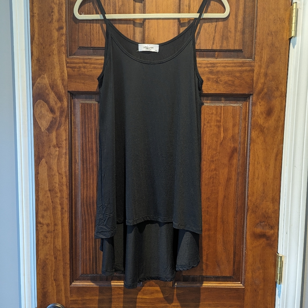 Carly Jean Spaghetti Strap Tunic Top